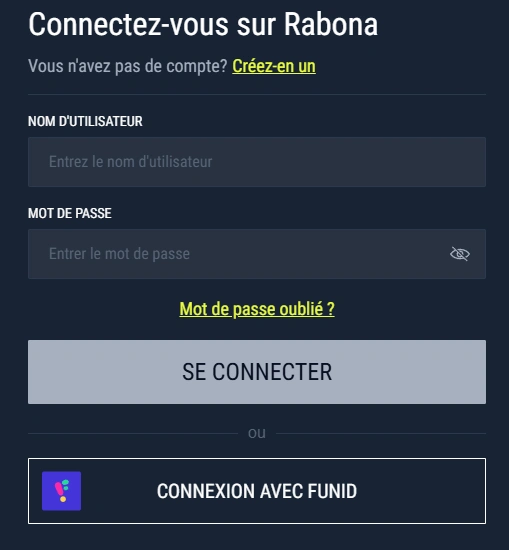 Login Rabona Casino