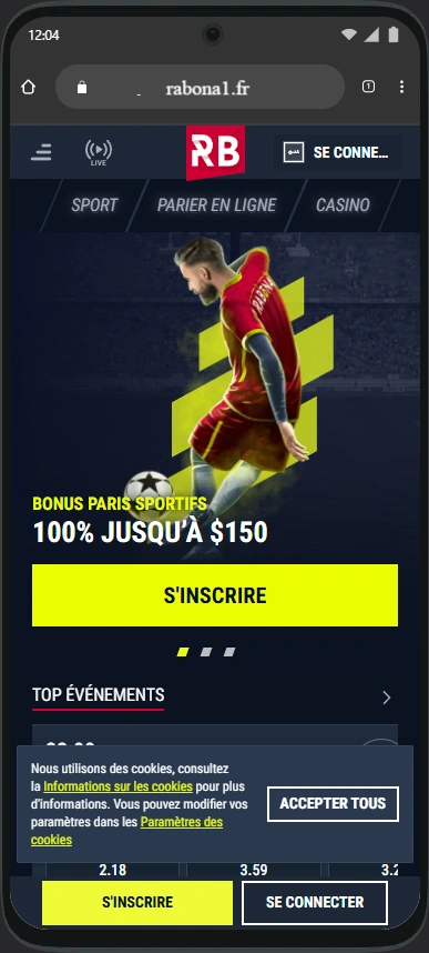 Application Rabona Mobile